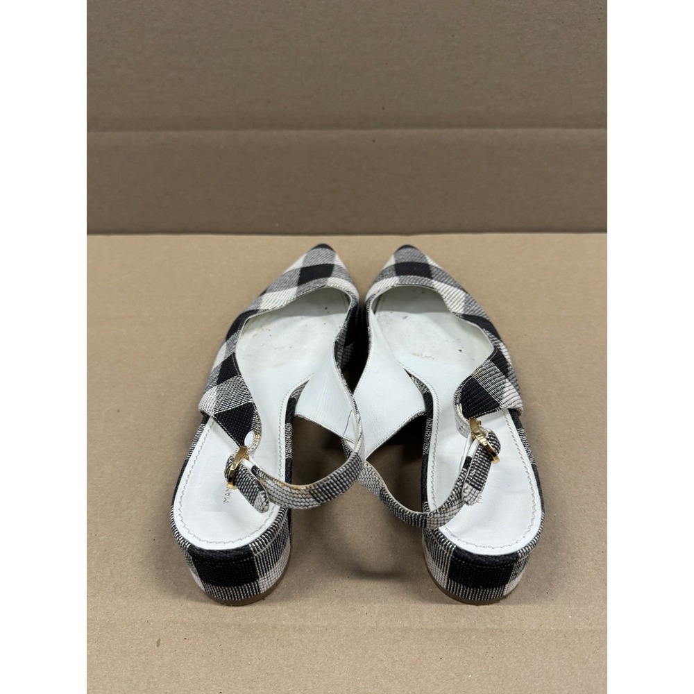 Mansur Gavriel Slingback Heels Black & White size 39 - Picture 4 of 11